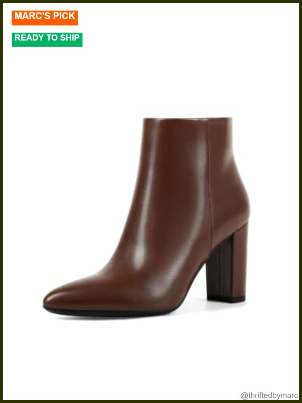 Women's Ankle Boots Pointed Toe Block Chunky Heel Comfort Booties